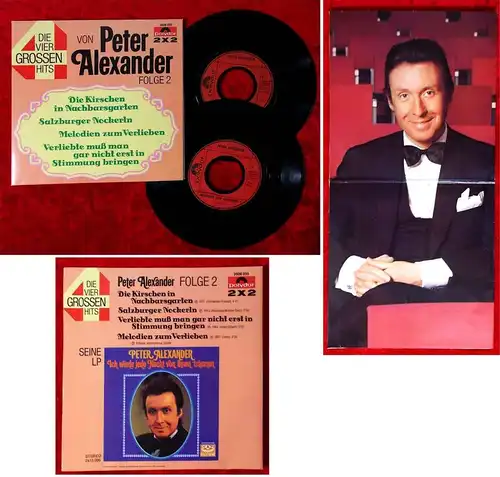 2 Single Peter Alexander: Die großen Vier  Folge 2 (Polydor 2506 035) D 1972