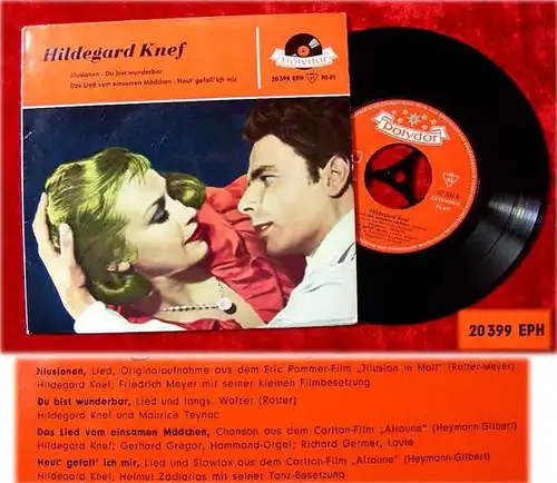 EP Hildegard Knef Polydor 20 399 (1961)