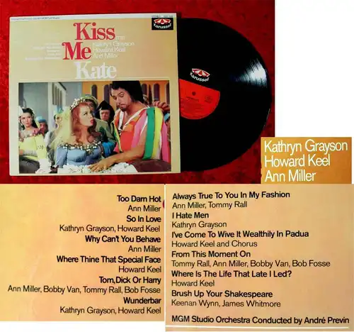 LP Kiss Me Kate - Kathryn Grayson Howard Keel Ann Miller - (Karussell 635 209) D