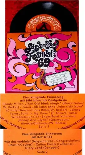 Single Rex Gildo & Bibi Johns: Schwarzkopf Festival '69