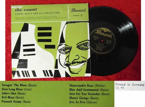 25cm LP Count Basie: The Count (Brunswick 86 039 LPB) D 1958