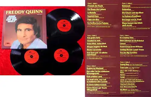 3LP Box Freddy Quinn: Eine Reise um die Welt (Polydor 2630 120) D 1980