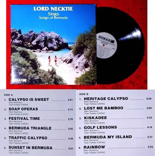 LP Lord Necktie Sings Songs of Bermuda (Edmar ELPS 1161) Canada