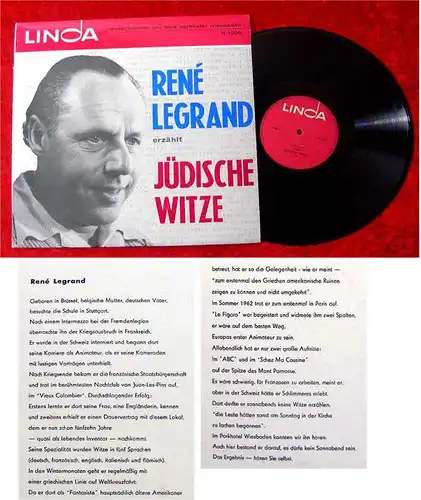 LP Rene Legrand erzählt Jiddische Witze (Linda) D