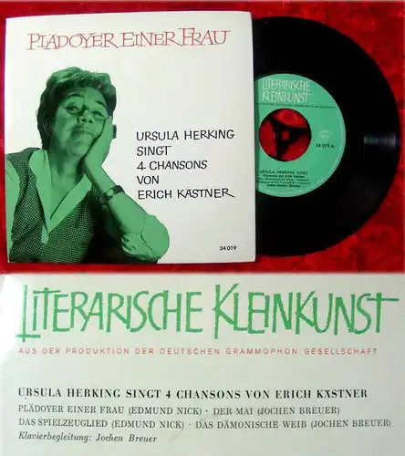 EP Ursula Herking singt 4 Chansons von Erich Kästner (DGG) D