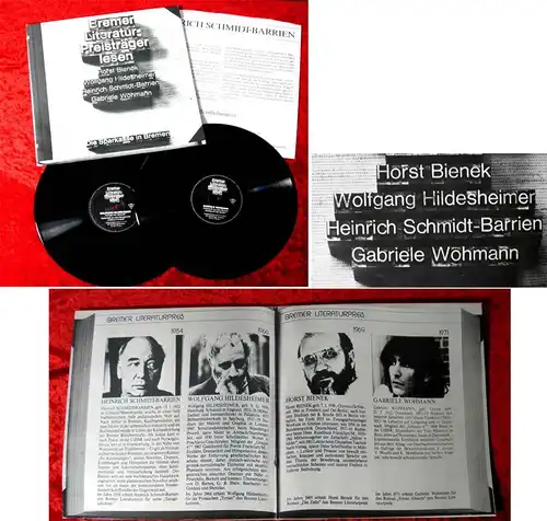 2LP Bremer Literaturpreisträger lesen Gabriele Wohmann Wolfgang Hildesheimer....