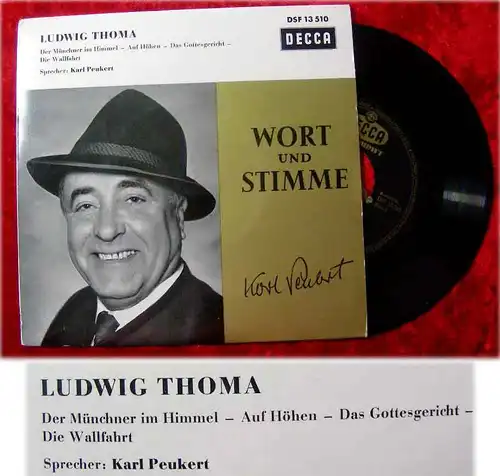 EP Karl Peukert spricht Ludwig Thoma (Telefunken) D