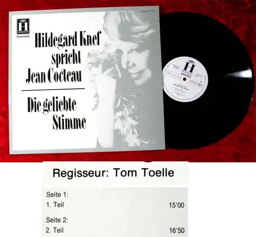 LP Hildegard Knef spricht Jean Cocteau - Die geliebte Stimme (Heliodor 2571 013)