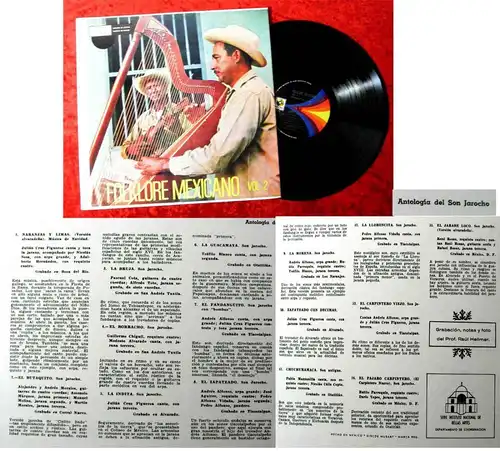 LP Folklore Mexicano Vol. 2 (Musart D 929) Mexico