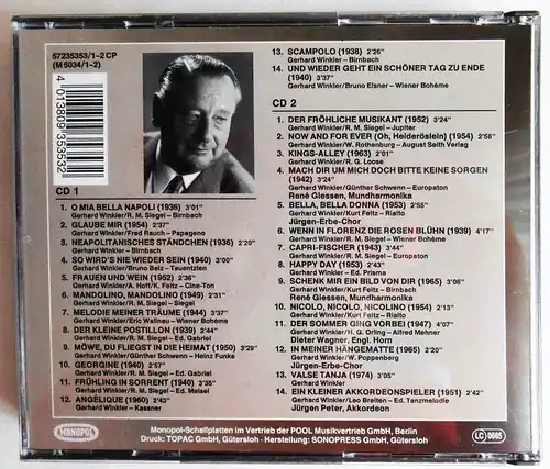 2 CD Box Gerhard Winkler - Ein Komponisten Porträt - Berolina Sound Orchester