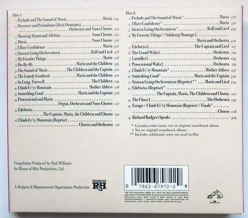 2 CD Set The Sound Of Music - 35th Anniversary Collection - (RCA) 2001