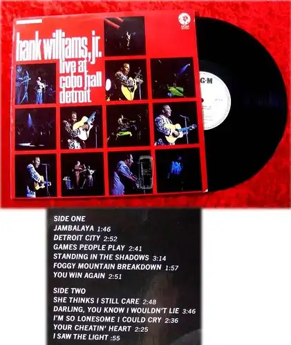 LP Hank Williams jr. Live at Cobo Hall Detroit
