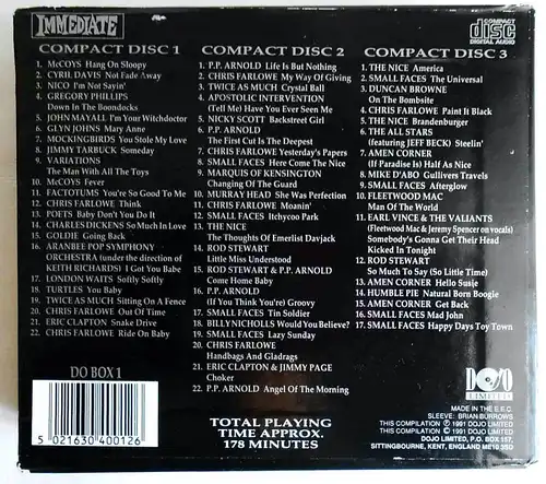 3 CD Box Immediate Anthology (1991)