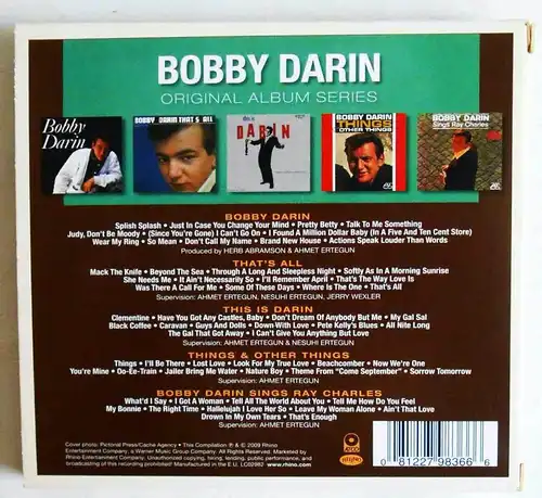 5CD Set Bobby Darin: Original Albums Series (Atco)