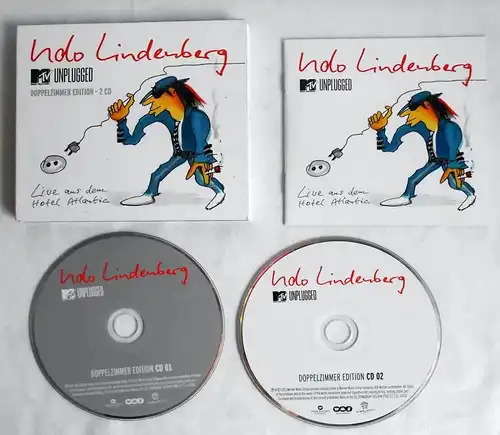 2 CD Set Udo Lindenberg: Unplugged - Doppelzimmer Edition - Live Hotel Atlantic