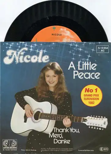 Single Nicole: A Little Peace (Grand Prix Eurovision 1982) D 1982 Jupiter 613454