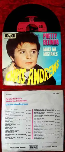 Single Chris Andrews: Pretty Belinda (Pye DV 14870) D 1969