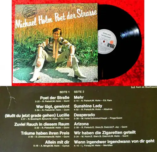 LP Michael Holm: Poet der Strasse (Ariola 25 250 IT) D