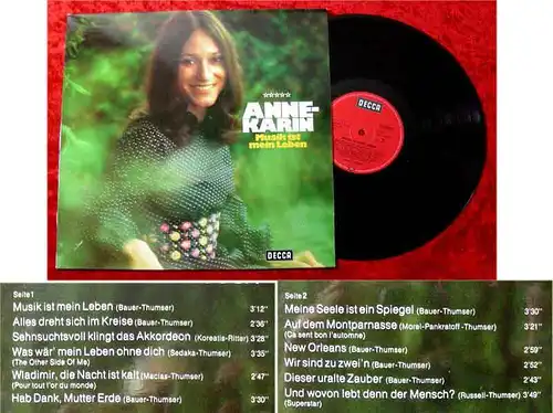 LP Anne Karin: Musik ist mein Leben (Decca) D