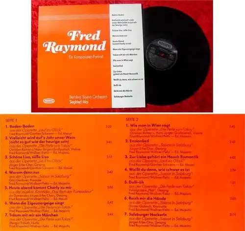 LP Berolina Sound Orchester Siegfried Mai Fred Raymond