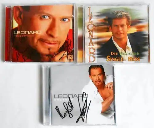 3 CD´s  Leonard  - Sammlung - teilweise signiert -