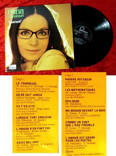LP Nana Mouskouri: Le Tournesol (Fontana 9101 509) F 1970