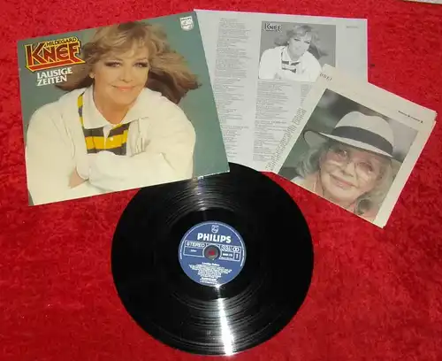 LP Hildegard Knef: Lausige Zeiten (Philips 6303 173) D 1977 mit Beilagen