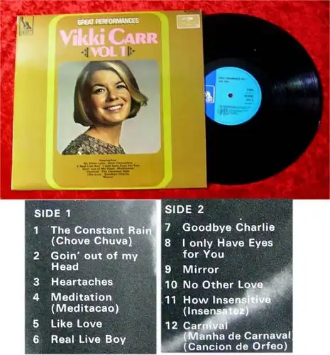 LP Vikki Carr Great Performances Vol 1