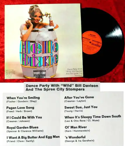 LP Wild Bill Davison & Spree City Stompers: Hello Dixie (Baccarola 79 931 ZT) D