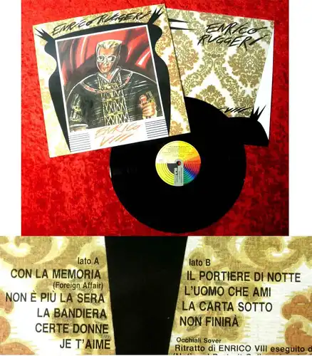 LP Enrico Ruggeri: Enrico VIII (CGD 20530) I 1986 mit Textbeilage