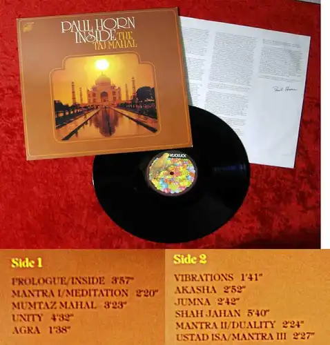 LP Paul Horn: Inside the Taj Mahal (Kuckuck 062) D