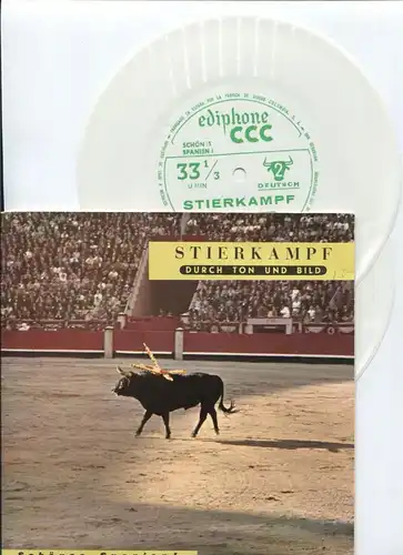 2 Singlefolien Stierkampf durch Ton und Bild - Schönes Spanien! (Ediphone CCC)