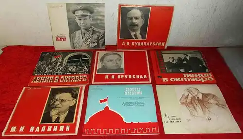 8 LP (25cm) 10inch Russische Föderation / Sowjetunion / UdSSR 1960´s Originals