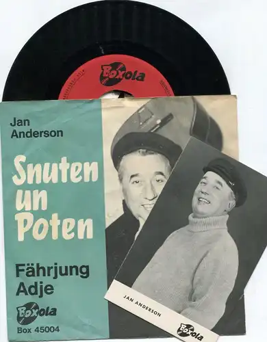 Single Jan Anderson: Snuten un Poten (Boxola 45004) mit Autogrammkarte