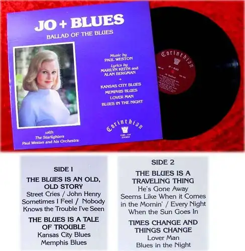 LP Jo Stafford Jo + Blues Ballad of the Blues