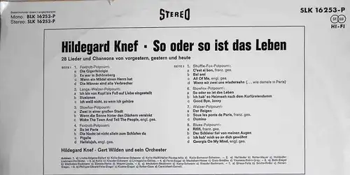 LP Hildegard Knef: So oder so ist das Leben (Decca SLK 16 253 P) D