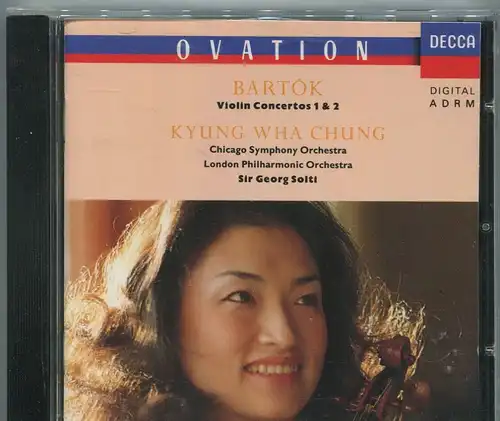 CD Kyung Wha Chung Sir Georg Solti: Bartok Violin Concertos 1 & 2 (Decca) 1990