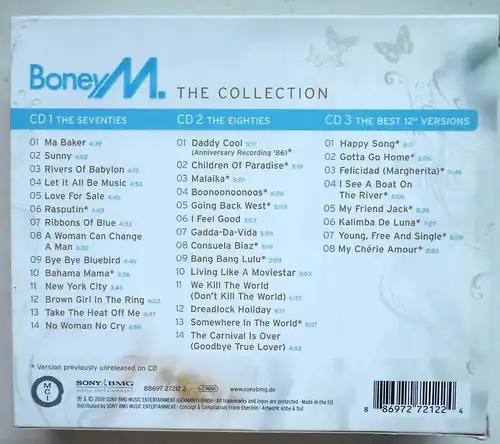 3CD Box Boney M: - The Collection (Sony) 1999