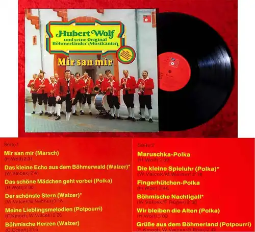 LP Hubert Wolf & Original Böhmerländer Musikanten: Mir san mir (BASF) D 1975