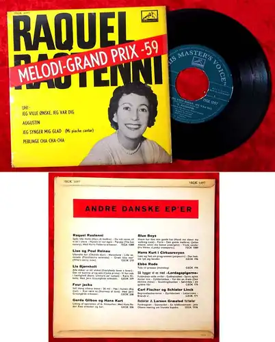 EP Raquel Rastenni: Melodi Grand Prix 1959 (HMV 7EGK 1097) DK