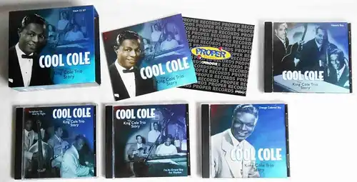 4 CD Box Nat King Cole: Cool Cole (Proper) w/ Booklet
