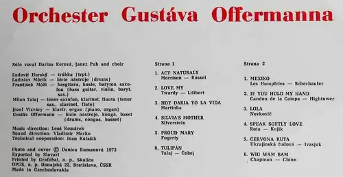 LP Orchester Gustava Offermanna (Opus 9113 0235) CSSR 1973