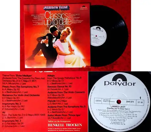 LP James Last: Classics Up to Date Vol. 2 (Polydor 249 371) D 1969 Promo
