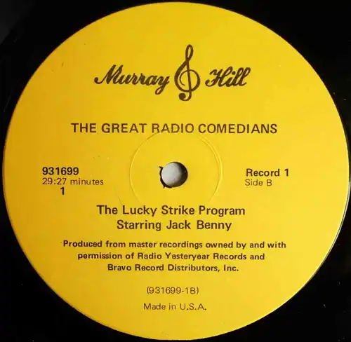 5LP Box The Great Radio Comedians - Original Radio Broadcasts - (US)