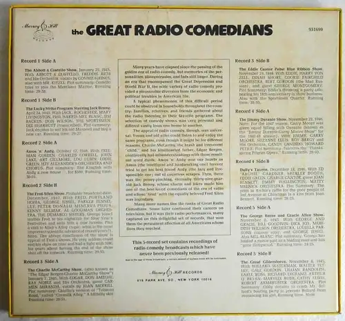 5LP Box The Great Radio Comedians - Original Radio Broadcasts - (US)