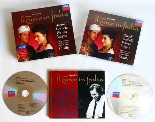 2 CD Box Rossini: Il Turco In Italia (Decca) Bartoli Corbelli Pertusi