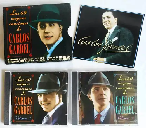 2 CD Box Carlos Gardel: Las 60 Mejors Canciones de Carlos Gardel