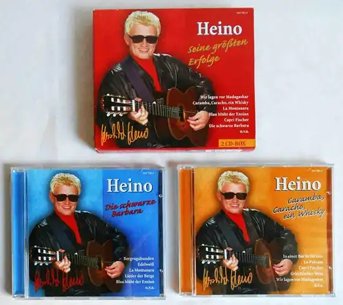 2 CD Box Heino: Seine größten Erfolge (PolyGram) Signiert