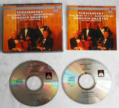 2CD Box Borodin Quartet: Tschaikowsky String Quartets 1-3 (Teldec) 1993