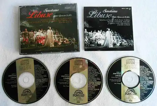 3CD Zdenek Kosler: Smetana - Libuse (PCM Supraphon) Japan 1983